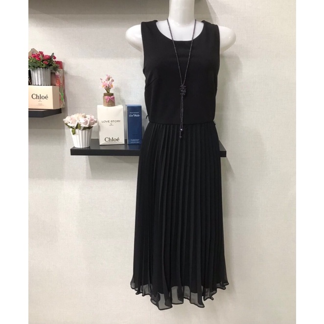 ĐẦM LIỀN THÂN CHÂN VÁY XẾP LY - KHÔNG TAY 💁‍♀️ SHELBY PALMER