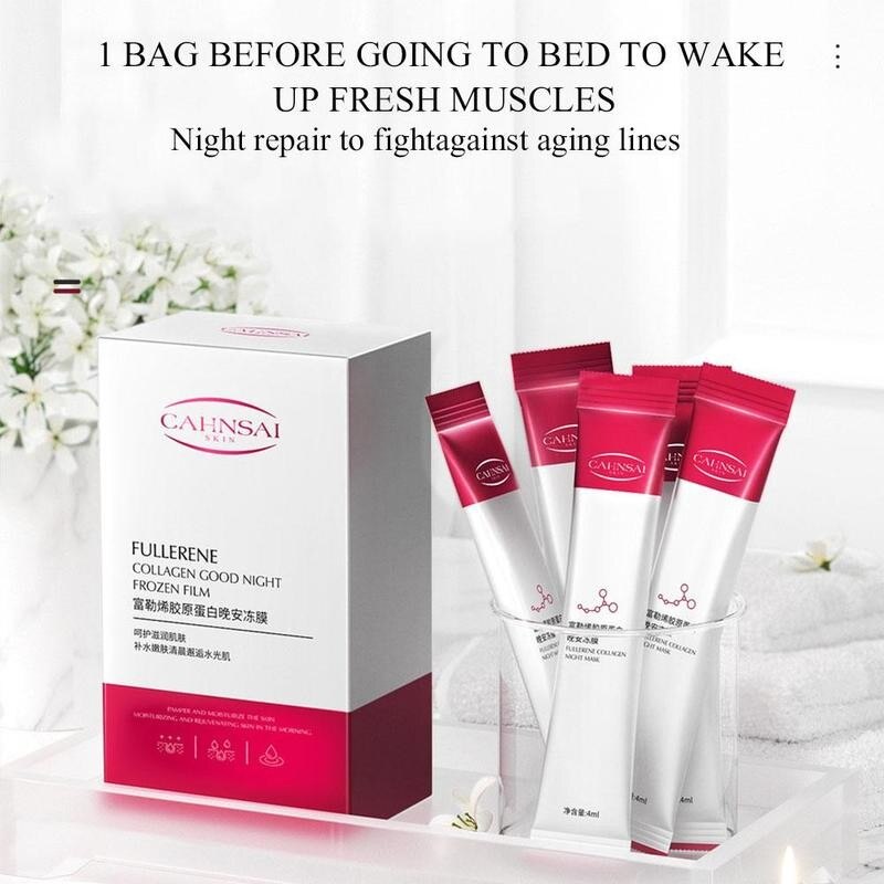 Set 20 Mặt Nạ Ngủ Collagen Dưỡng Ẩm Làm Trắng Chống Lão Hóa