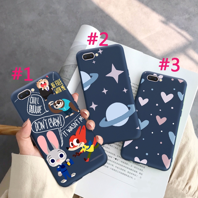 (ORDER) Silicone TPU Matte Cartoon Zootopia Starry Sky Case Casing Oppo Neo9 A39 F1S A83 F5 F7 F9 F9Pro A3S A5S
