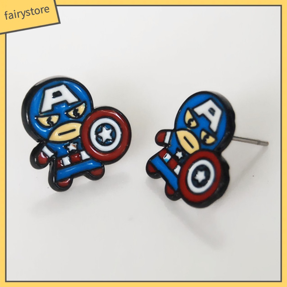 Khuyên Tai Nữ Hình Spider Man , Deadpool , Captain America Ngộ Nghĩnh