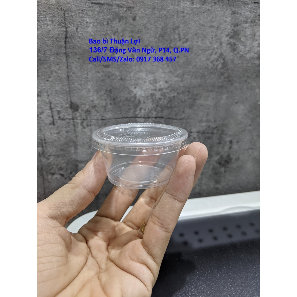 Hũ sốt / Hũ nước chấm  40ml / 60ml / 80ml : đựng nước chấm, tương, nước sốt, muối ớt...
