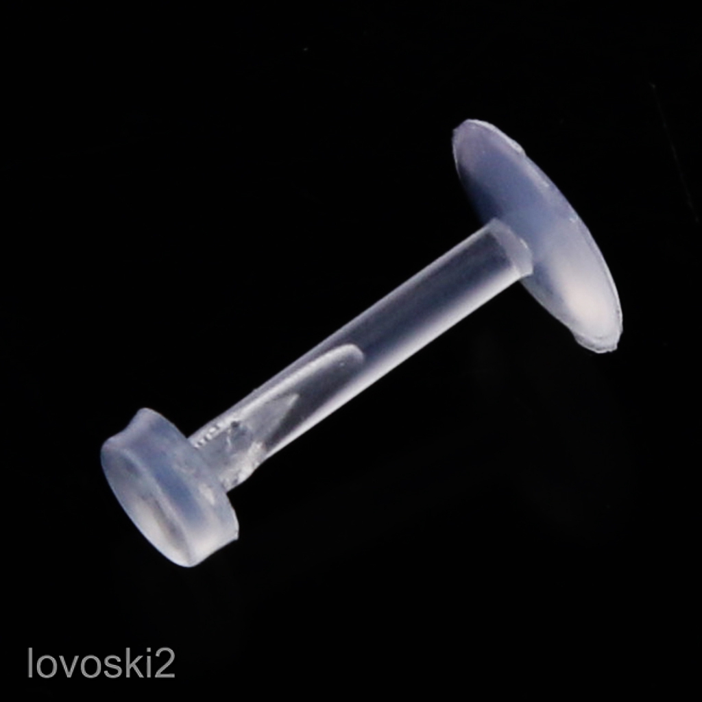 Set 10 Khuyên Mũi Acrylic Trong Suốt Cá Tính Lovoski2