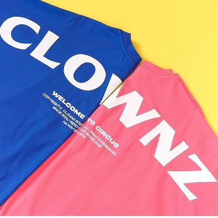 [FULLTAG CHÍNH HÃNG] Áo thun tay lỡ Clownz Basic Over Shoulder unisex form rộng, chất cotton (màu xanh/hồng) | BigBuy360 - bigbuy360.vn