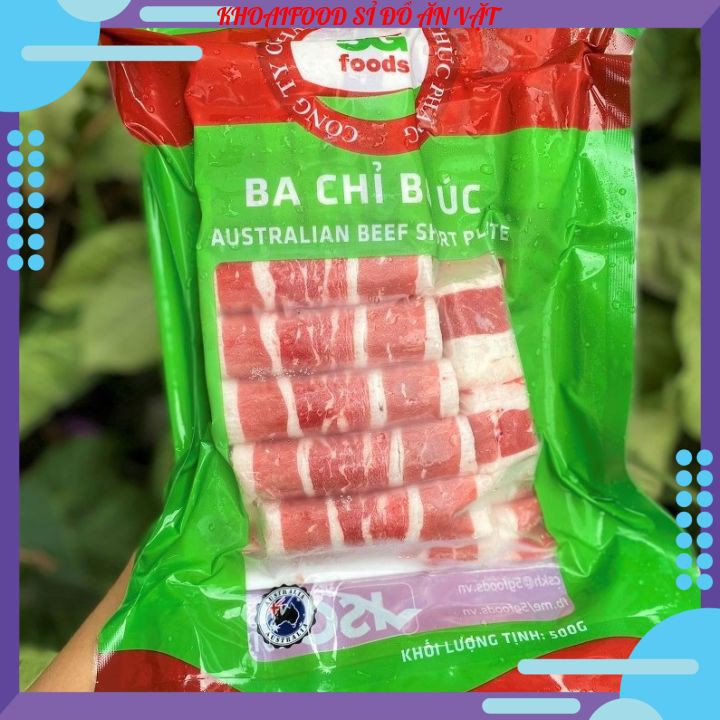 Ba chỉ bò mỹ 500gr thả lẩu cuộn ngon (sỉ-lẻ)