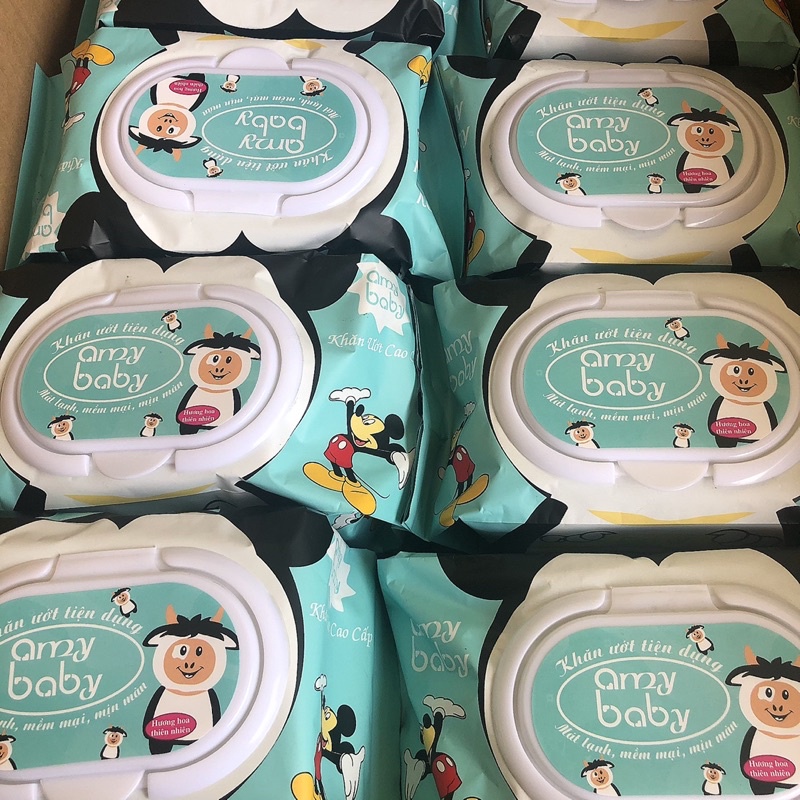 Khăn ướt cao cấp 150g/hộp EMY BABY kháng khuẩn