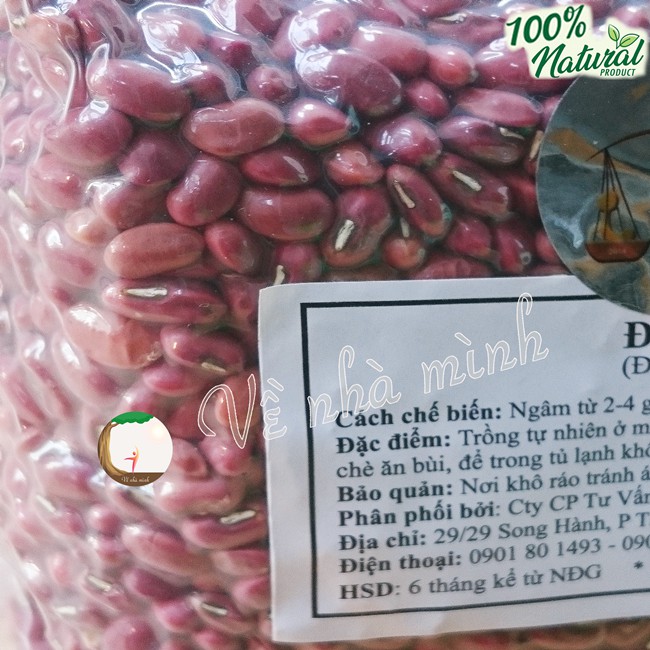 ĐẬU ĐỎ THUẦN CHỦNG HỮU CƠ TỰ NHIÊN 100% 300g-500g ( Hạt đỗ đỏ ) dùng nấu chè, làm giá đậu, làm bánh &amp; sữa...