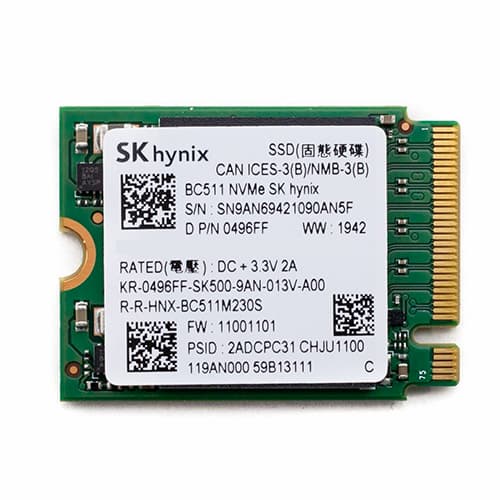 SSD 256GB M2 PCIe NVMe 2230 tháo máy