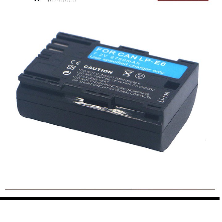 Pin Dành Cho Máy Ảnh Canon LP-E6 2650mAh Cao Cấp