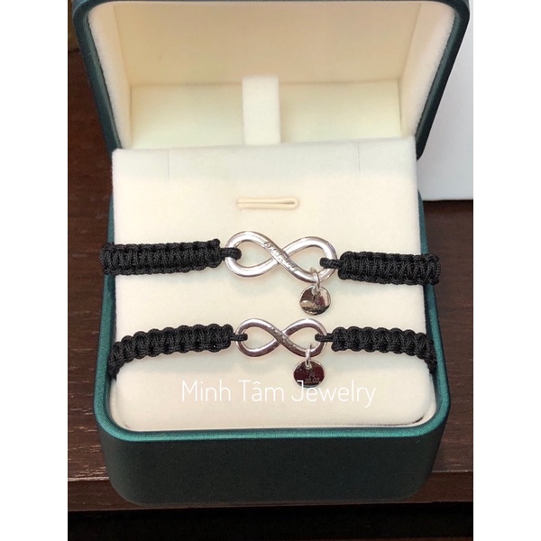 Vòng tay đôi vô cực bạc S925,Vòng tay couple vô cực khắc tên theo yêu cầu-Minh Tâm Jewelry
