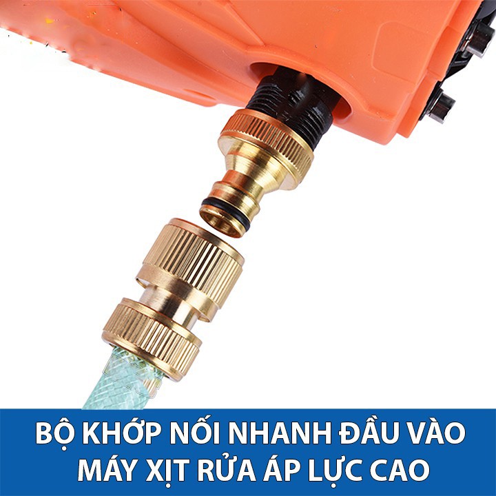 Bộ khớp nối nhanh đầu vào cho máy rửa xe áp lực cao, máy xịt rửa cao áp, máy rửa xe gia đình