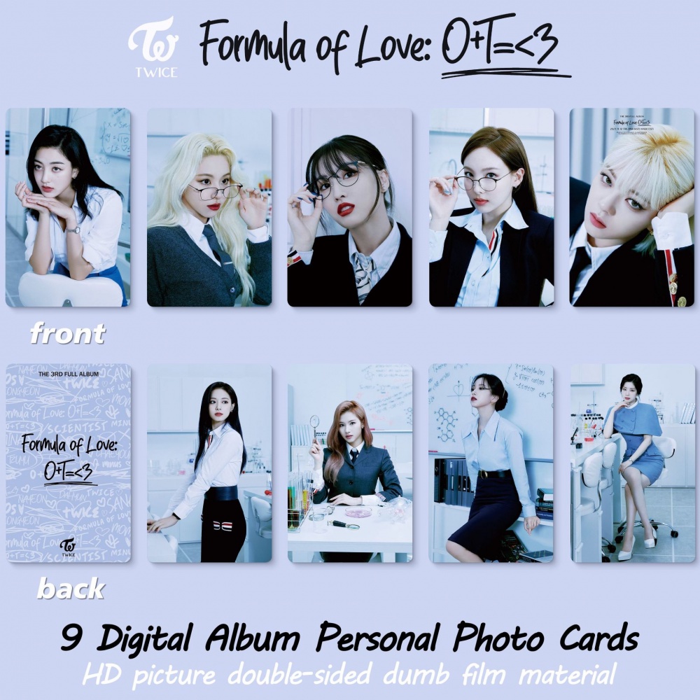 Bộ 8 Thẻ Hình Nhóm Nhạc Kpop Twice Độc Đáo