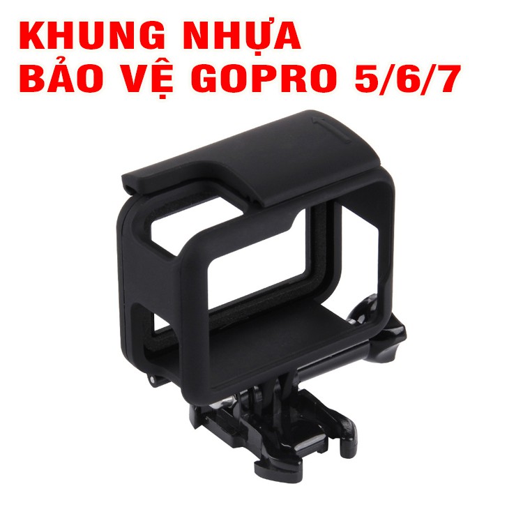 Khung bảo vệ GoPro Hero 5 6 7 bằng nhựa cao cấp chống trầy xước va đập