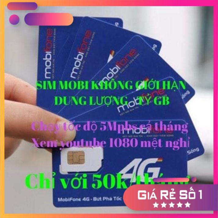 Sim 4G Mobifone CF60/DTHN Không Giới Hạn Dung Lượng