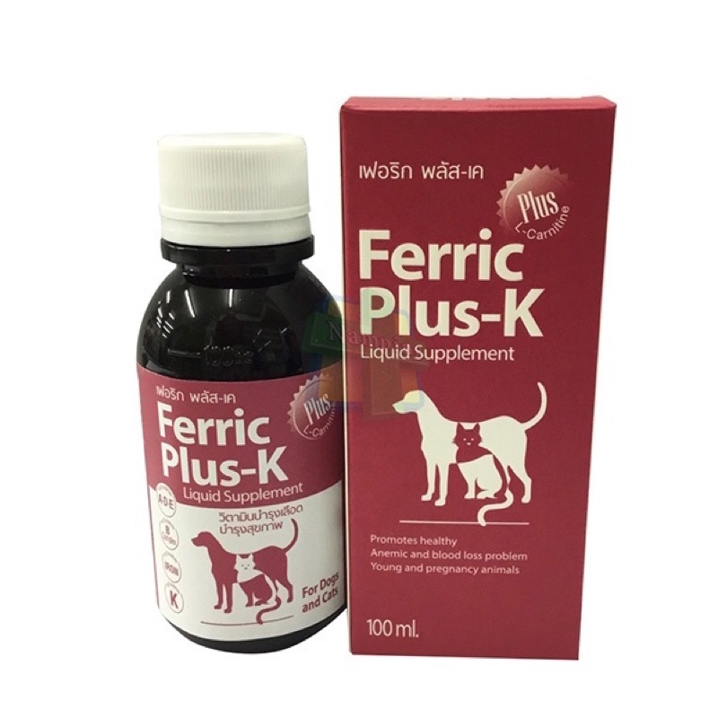 Bổ máu cho chó mèo - hỗ trợ ký sinh trùng máu, Parvo, chó mèo bầu và cho con bú Ferric Plus-K