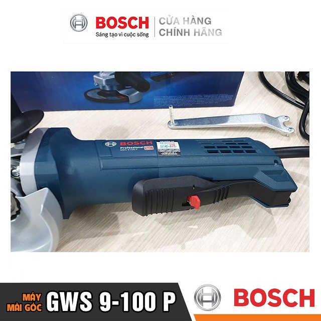 [CHÍNH HÃNG] Máy Mài Góc Bosch GWS 9-100 P (100MM-800W) Giá Đại Lý Cấp 1, Bảo Hành Tại Các TTBH Toàn Quốc