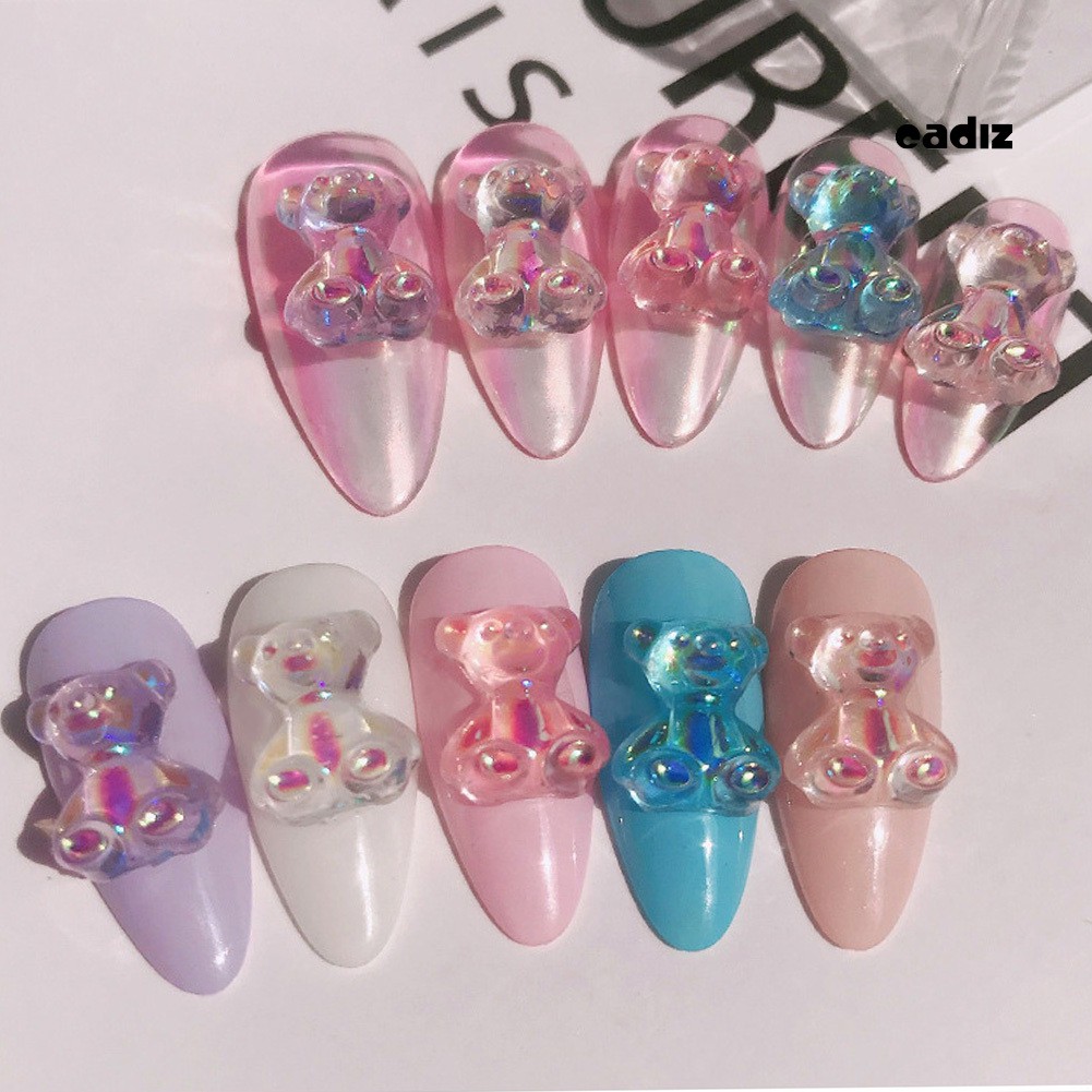 [Hàng mới về] Set 12 phụ kiện trang trí móng 3D dễ thương