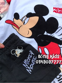 Bộ Hè Bé Trai Mickey Lêu Lêu