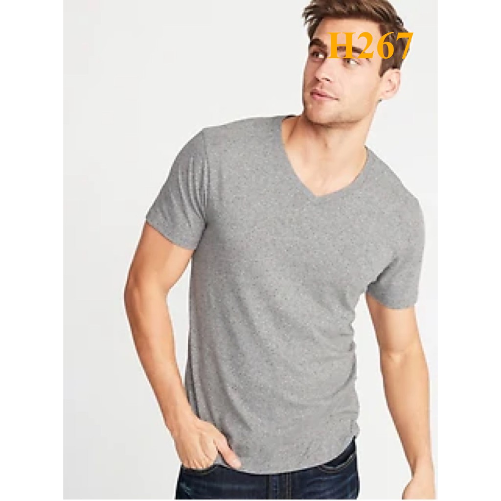Mã H267: Áo Gap nam basic cổ tim và cổ tròn xuất xịn, hàng date mơi keng, chất cotton mềm đẹp BC 8331 - Các màu như hình