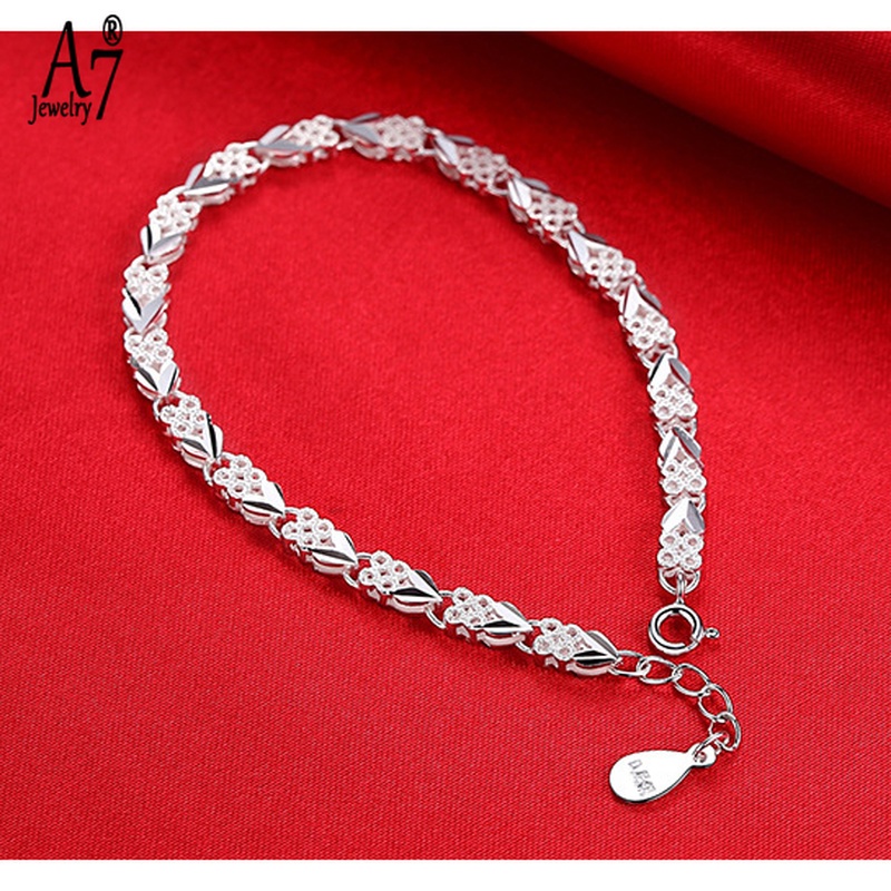 Vòng tay bạc 925 thiết kế mới đơn giản sáng tạo thời trang phong cách Hàn Quốc xinh xắn cho nữ