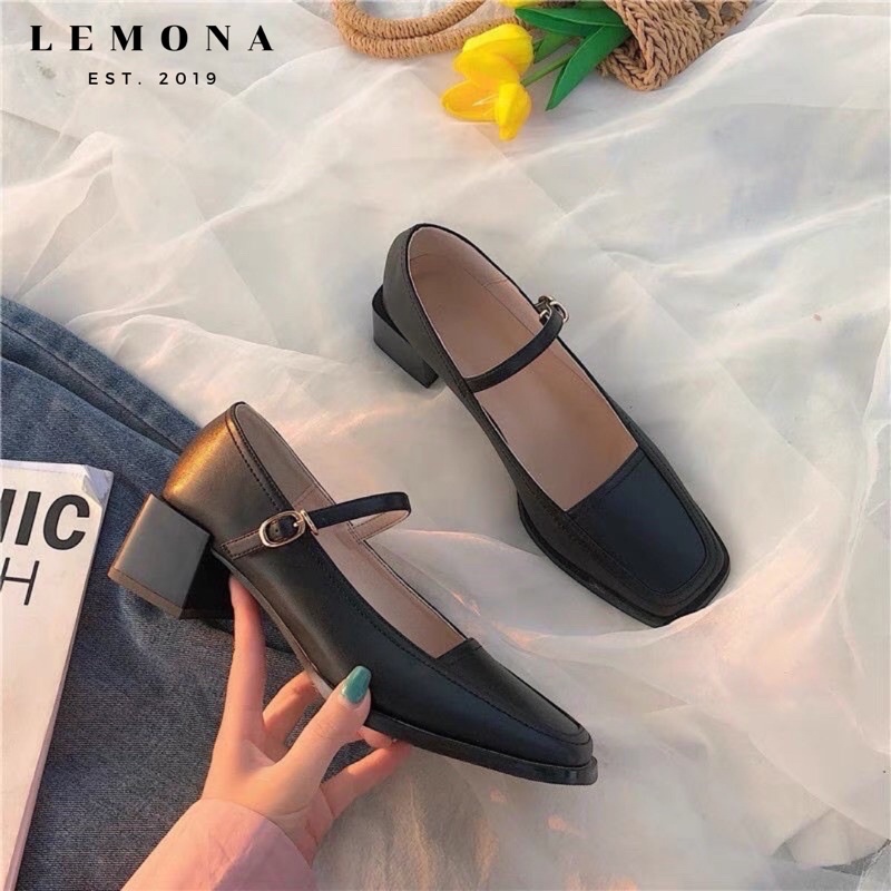 G512 | Giày Mary Jane Dáng Basic Nữ Tính Phong Cách Hàn Quốc Êm Chân