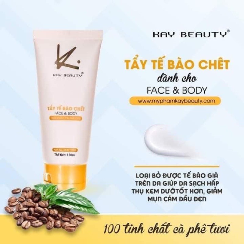 TẨY TẾ BÀO CHẾT COFFEE ( kay beauty)