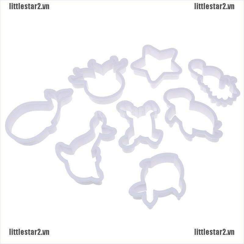 Set 8 Khuôn Cắt Bánh Quy Hình Cá Heo / Sinh Vật Biển