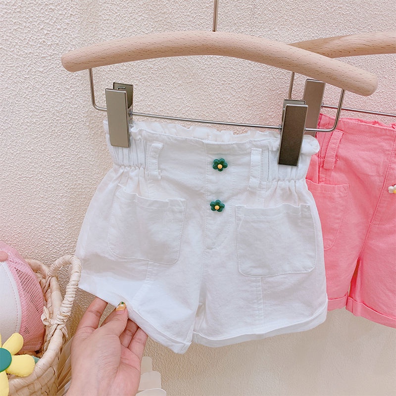 Quần Short Cotton Eo Cao Dáng Rộng Phong Cách Nhật Hàn Thời Trang Mùa Hè Hàng Mới Dành Cho Bé Gái 2022