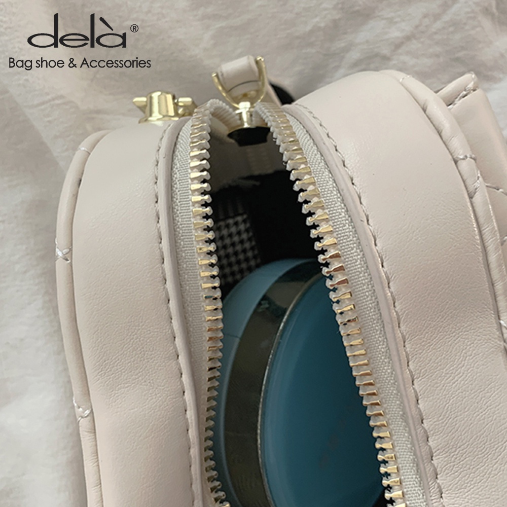 Dela Túi Đeo Vai Hình Trái Tim Phối Dây Xích Thiết Kế Mới Cho Nữ