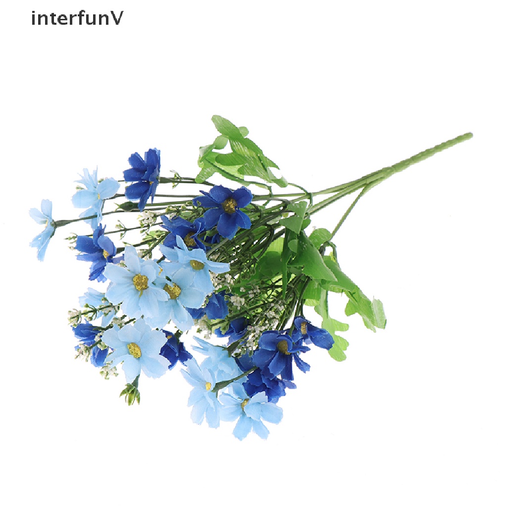 1 Bó 7 Nhánh 28 Hoa Cúc Nhân Tạo Trang Trí Tiệc Cưới