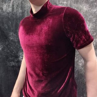 Áo thun nhung cổ lọ cao cấp
