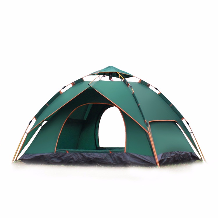 Lều Cắm Trại Dã Ngoại Tự Bung 2 Lớp 4-6 Người Camping Chống Nước Chống Tia Uv Kiểu Vintage Haochi