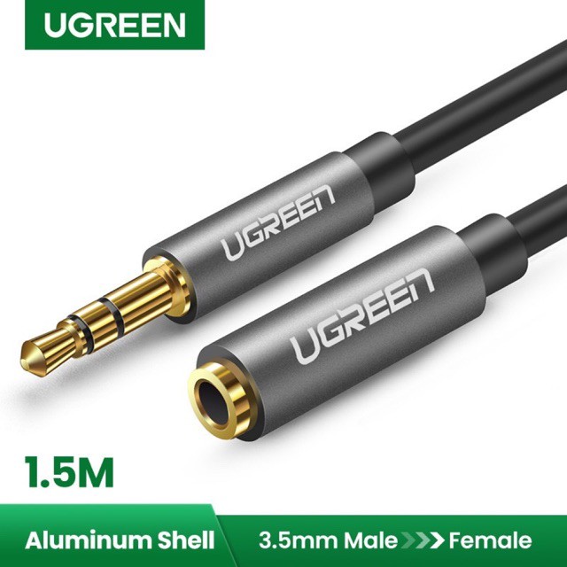 Cáp Audio 3.5mm nối dài chính hãng Ugreen 10592 10593 10594 10595 10538(vỏ nhôm)