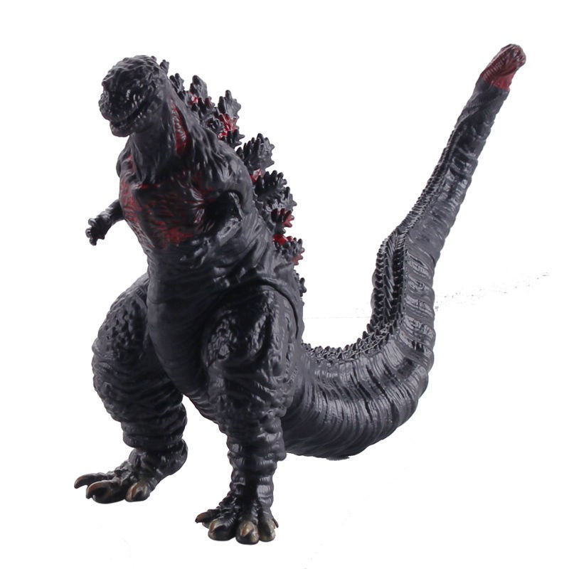 ✉✔Hoa sen đỏ Toho Godzilla phim đồ chơi rồng ba đầu hình con quái vật lớn mềm khủng long cơ