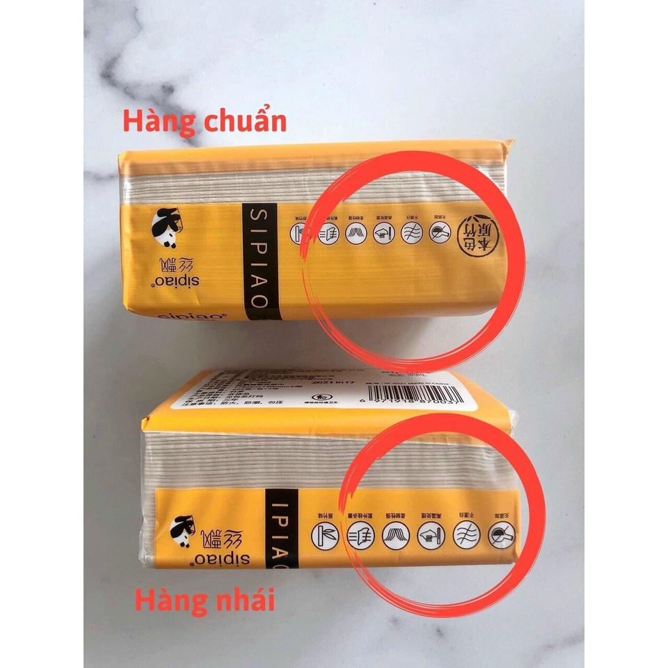 THÙNG 30 GÓI GIẤY ĂN GẤU TRÚC SIPIAO NỘI ĐỊA