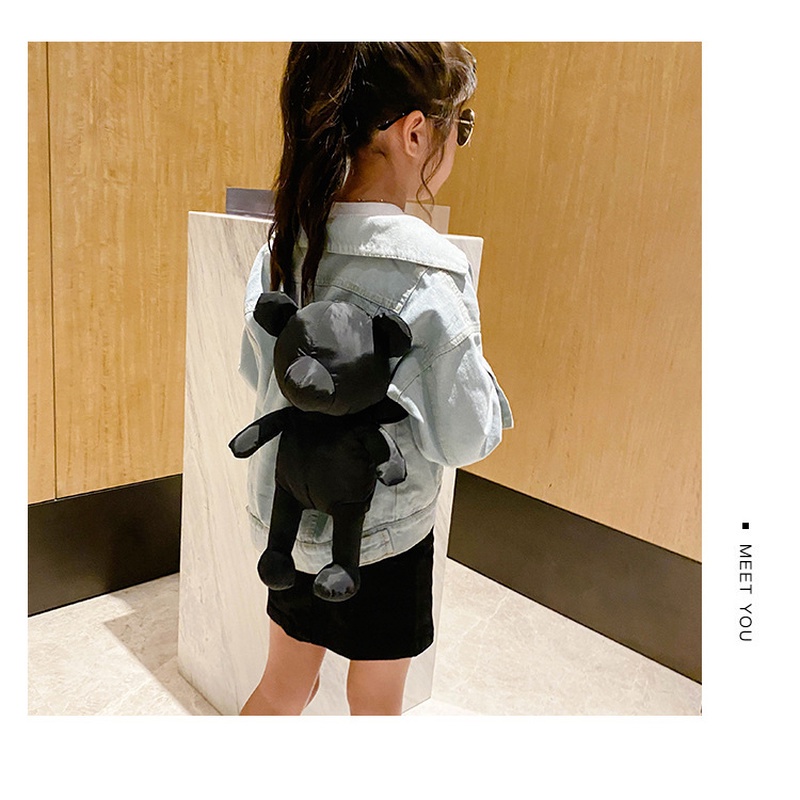 Túi Đeo Chéo Hình Gấu Nhồi Bông Dễ Thương Phong Cách Hàn Quốc Cho Nữ GYLXB070