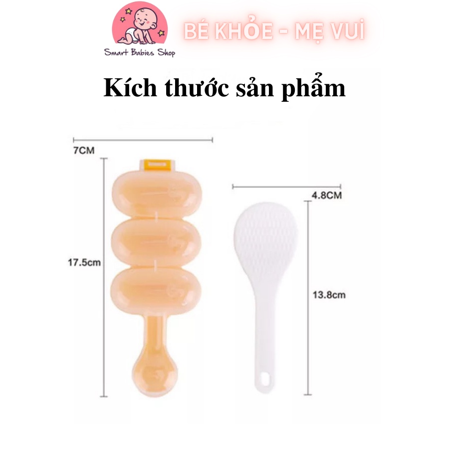 Khuôn làm cơm nắm hình quả bóng kèm thìa