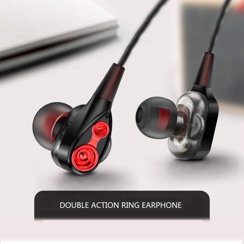 Tai nghe có dây 3,5 mm được thiết kế nhét tai có mic tương thích với điện thoại di động thông minh Android và iPhone IOS