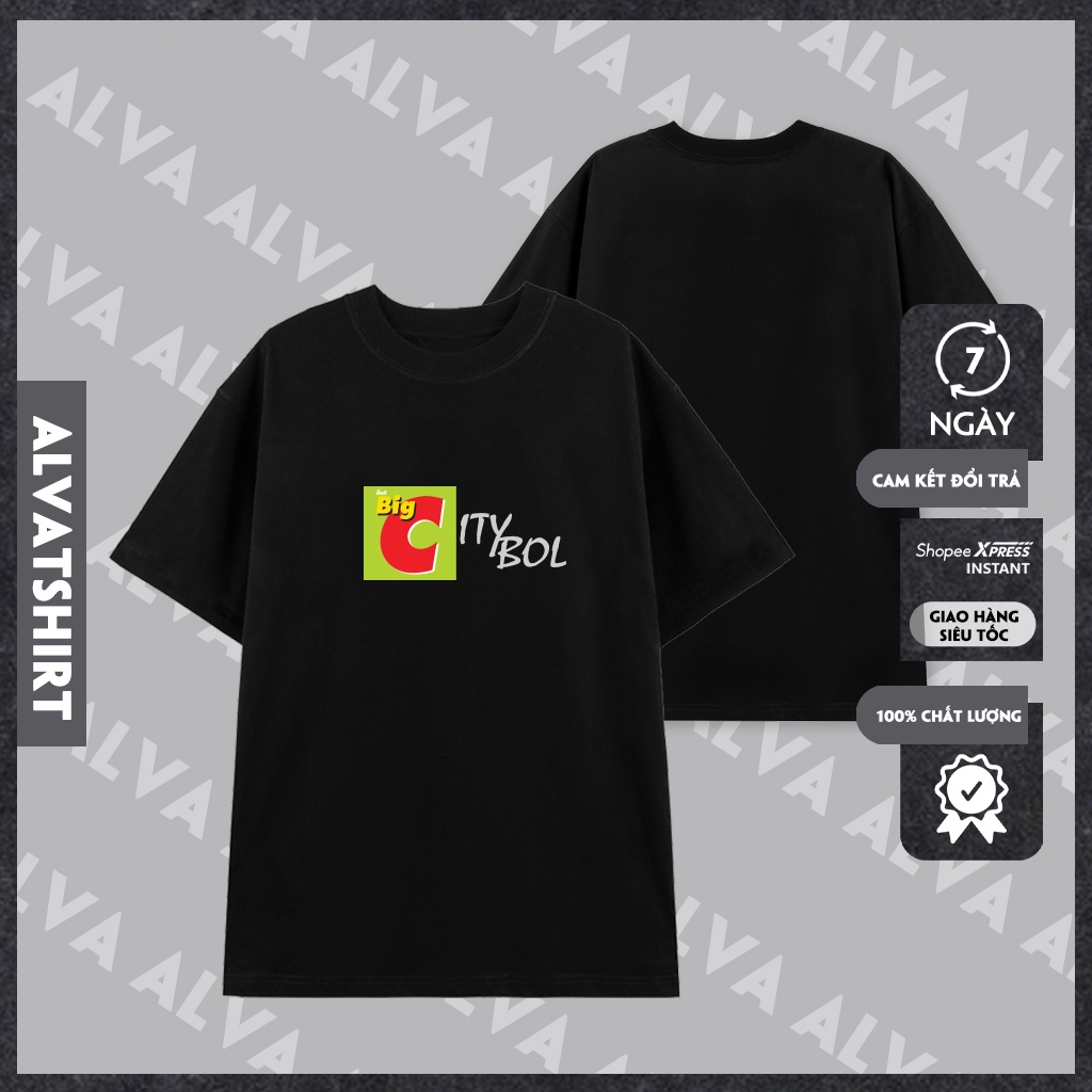 Áo Unisex In Chữ BigcityBoiz Phong Cách Hài Hước Trẻ Trung, Nam Nữ Mặc Form Cực Đẹp