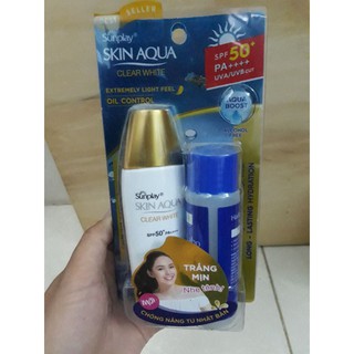 Sữa Chống Nắng Hằng Ngày Dưỡng Trắng Sunplay Skin Aqua Clear White SPF 50+, PA++++ (25g) 