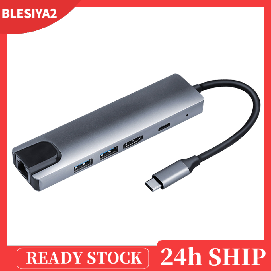 Bộ Chuyển Đổi Usb-C Type-C Hub Sang 2x Usb 3.0 65w Pd Ethernet Rj45 | BigBuy360 - bigbuy360.vn