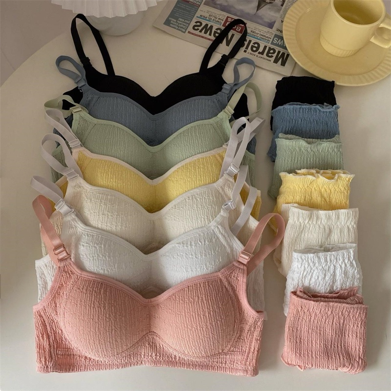 1 Bộ Đồ Lót Cotton Không Đường May Mềm Mại Nâng Ngực Thời Trang Cho Nữ | BigBuy360 - bigbuy360.vn