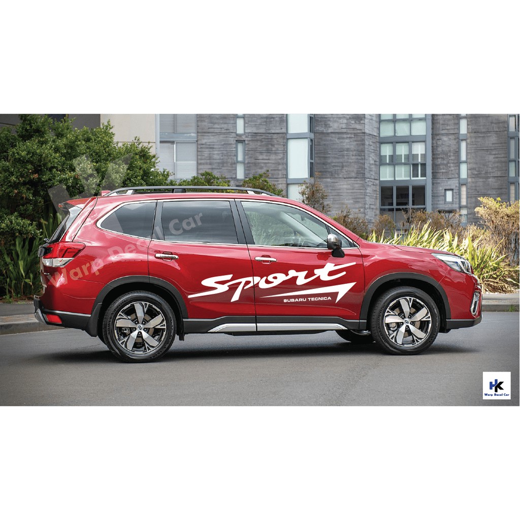 Tem xe subaru Forester phong cách thể thao - decal subaru  Forester - Tem xe ô tô giá rẻ