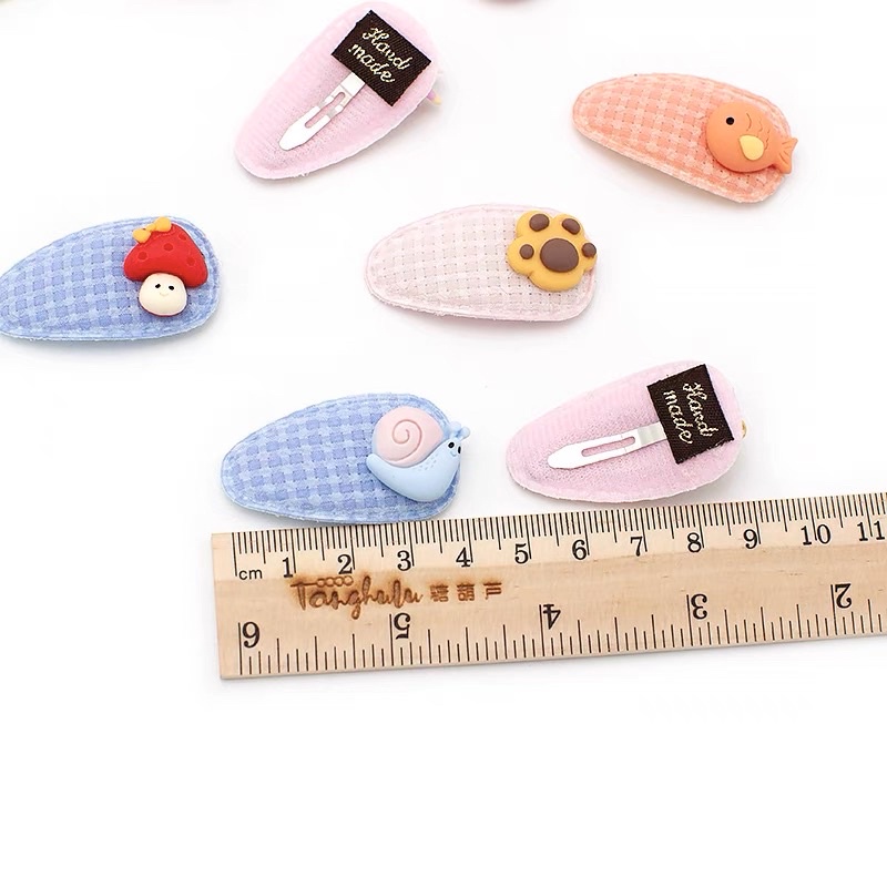 Set kẹp hình dễ thương cho bé tóc siêu ít
