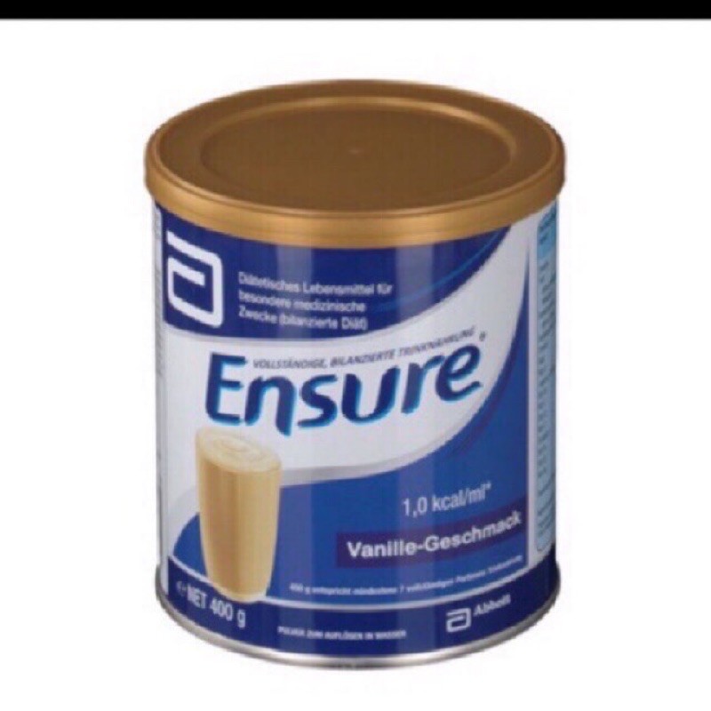Sữa Ensure Đức 400g Hương Vanilla date T8/2024