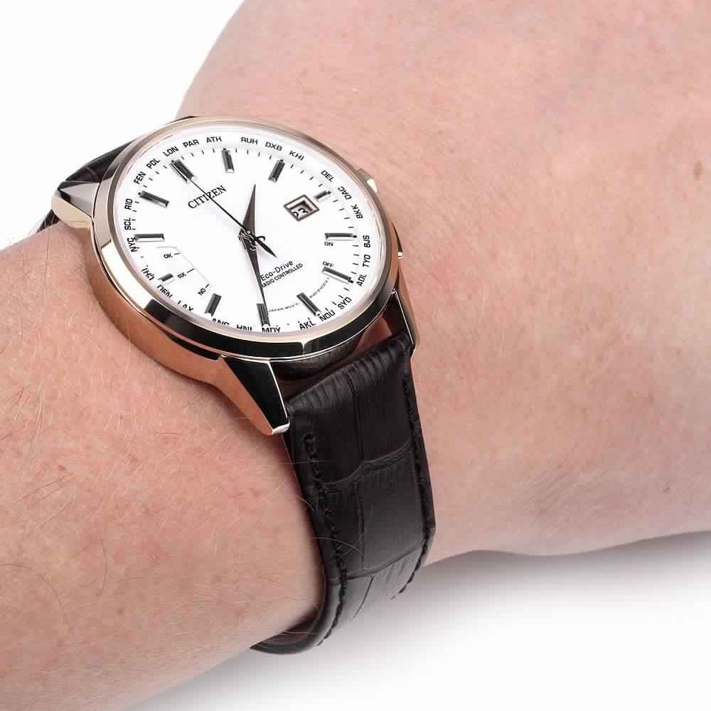 Đồng Hồ Nam Citizen Đa Chức Năng Dây Da CB0153-21A - Mặt Trắng (Sapphire)
