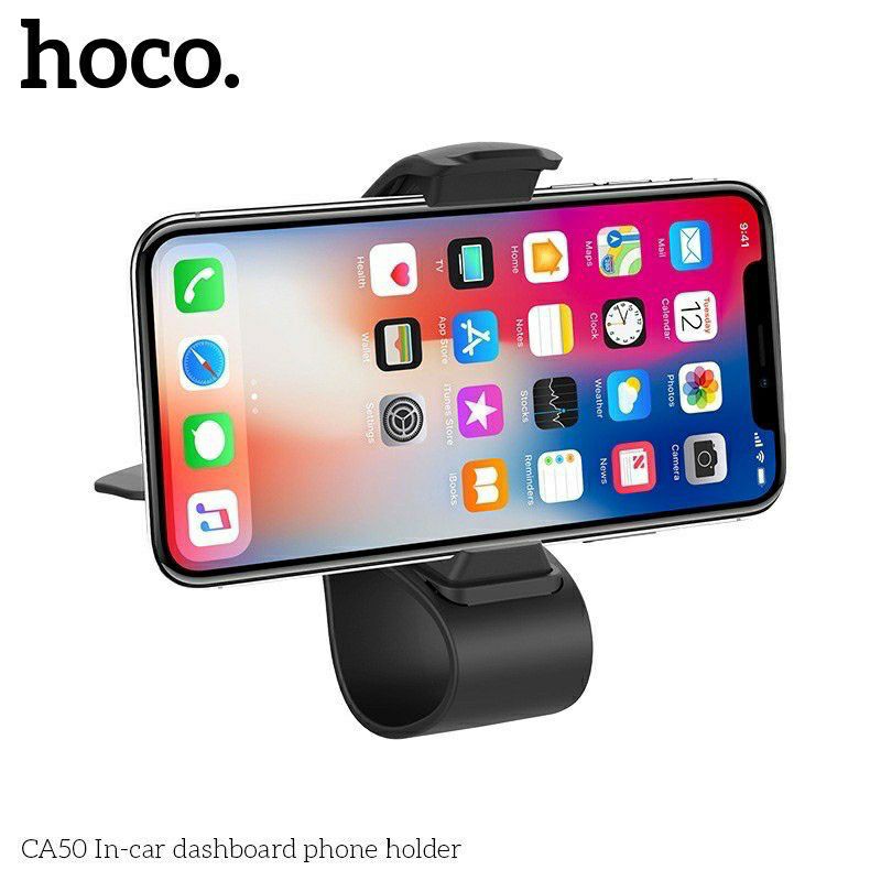 GIÁ ĐỠ KẸP ĐIỆN THOẠI HOCO CA50 TRÊN TAPLO CHO XE HƠI Ô TÔ