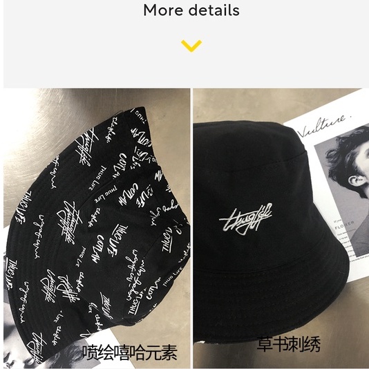 Mũ Bucket Chống Nắng Hai Mặt Thời Trang Xuân Thu Phong Cách Hàn Quốc Cho Nam Và Nữ