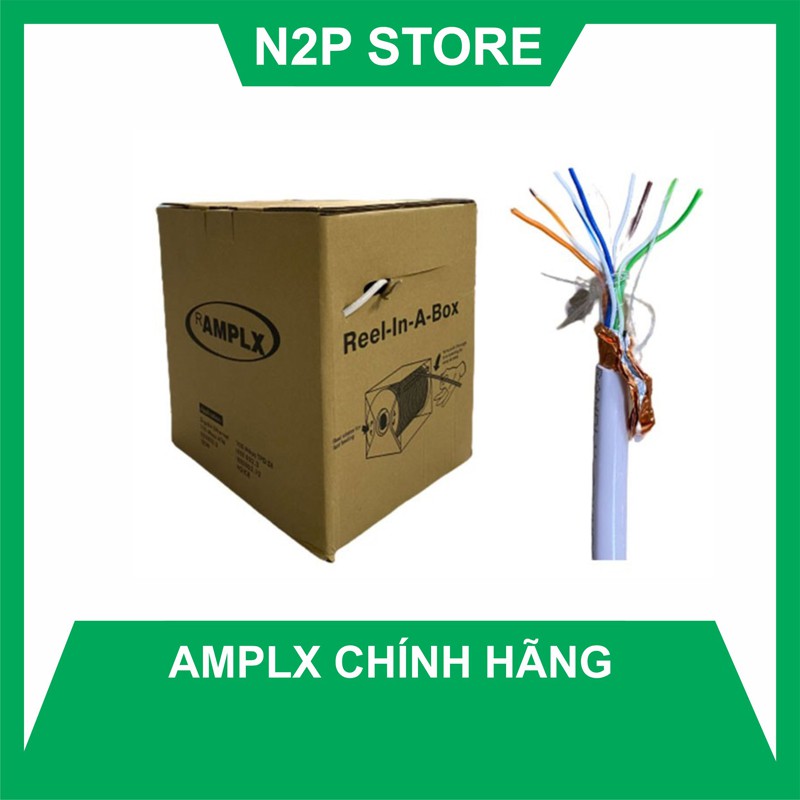 Thùng cáp mạng LAN STP CAT5E AMP LX 0704 Reel In A Box (305M)