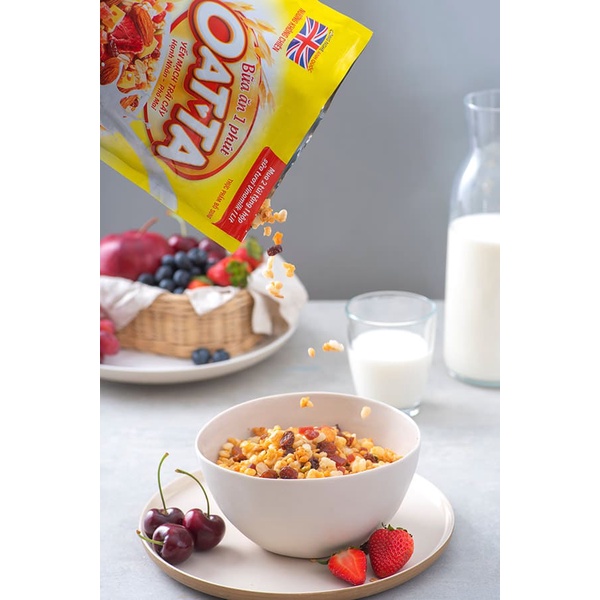 Yến mạch Oatta trái cây túi 800g