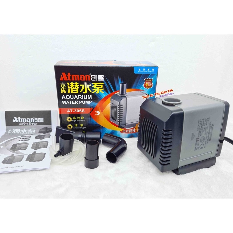 Máy Bơm Cho Hồ Cá Cảnh, Thuỷ Sinh Atman AT-306S. Phụ Kiện Hồ Cá Máy Bơn Atman AT-306S